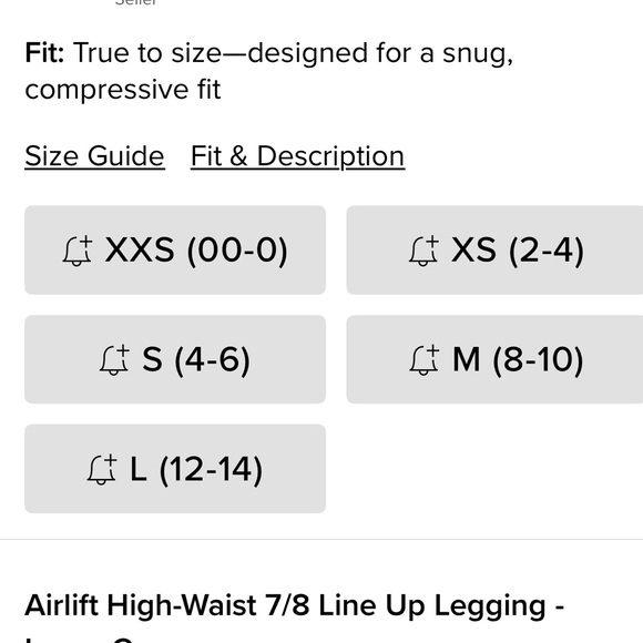 NWT Alo yoga line up leggings size small-eclipse blue - Picture 4 of 16